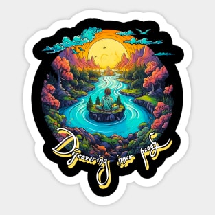 Discovering Inner Peace Sticker